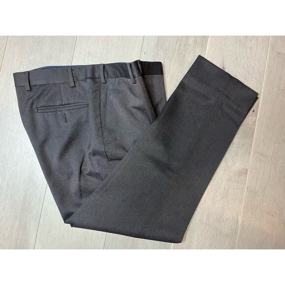 GRUPPO ARTIGIANI Men DRESS PANTS SIZE 34 X 29 WOOL Brown MADE IN ITALY - Picture 8 of 15